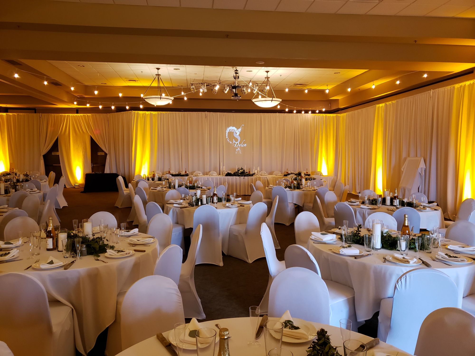 Bride and groom kissing at Canyon Crest Event Center