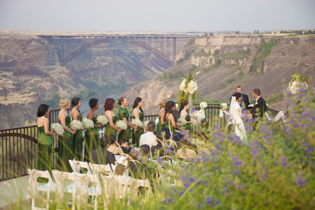 Wedding taking place at Canyon Crest Event Center, primer wedding venue in Twin Falls, ID
