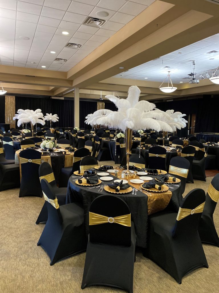 Wedding venue set up for a wedding, Canyon Crest Event Center in Twin Falls, ID