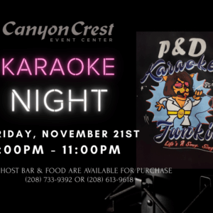 Nov 21st Karaoke Night